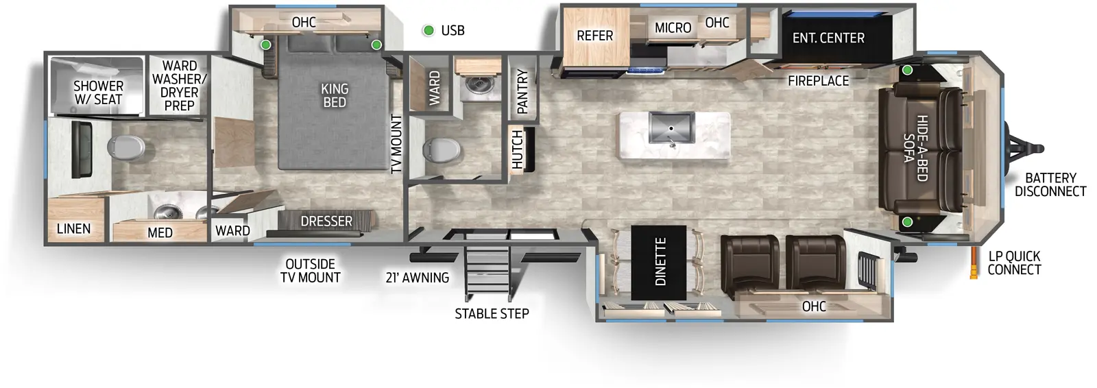 Cherokee Black Label 39NABL Floorplan